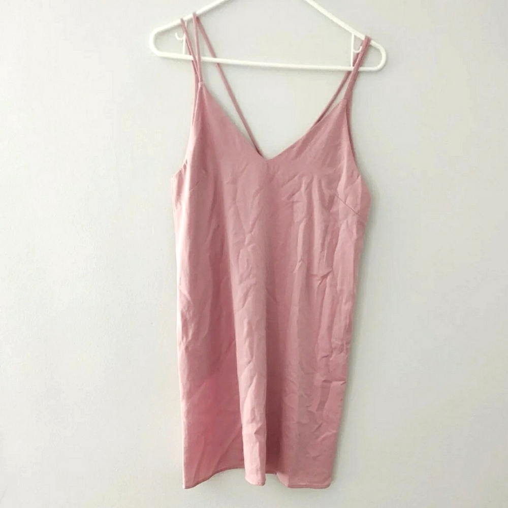 DRESS DUSTY PINK SLIP DRESS SIZE SMALL